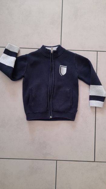 Gilet garçon bleu marine