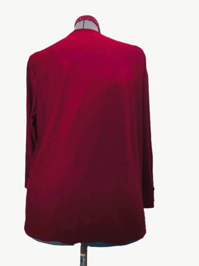 Tunique bordeaux noir avec décorations broderies 50/52 - photo numéro 3