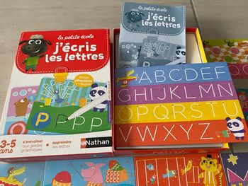 Jeu j’écris les lettres Nathan