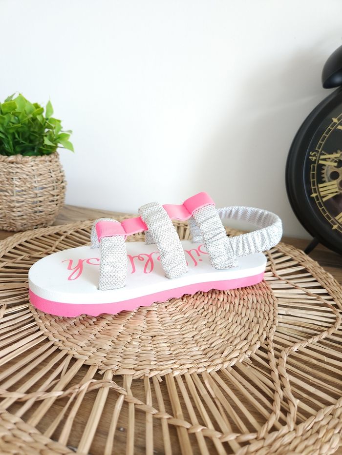 Sandales à bride arrière Argentée/Rose fushia Billieblush Pointure 35 - photo numéro 3