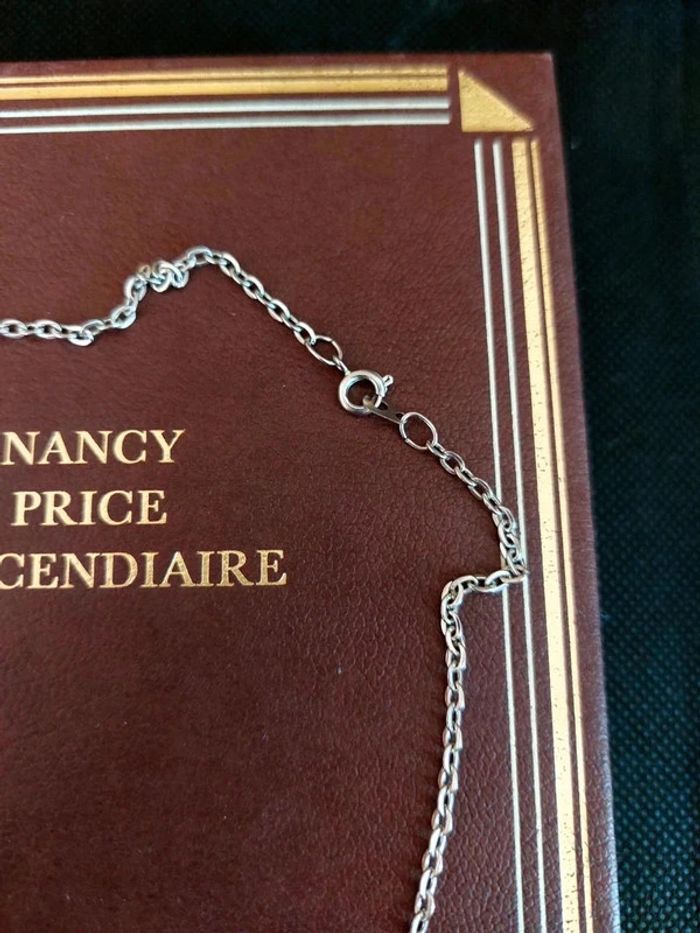 Magnifique collier avec pendentif goutte de strass blanc 00's - photo numéro 4