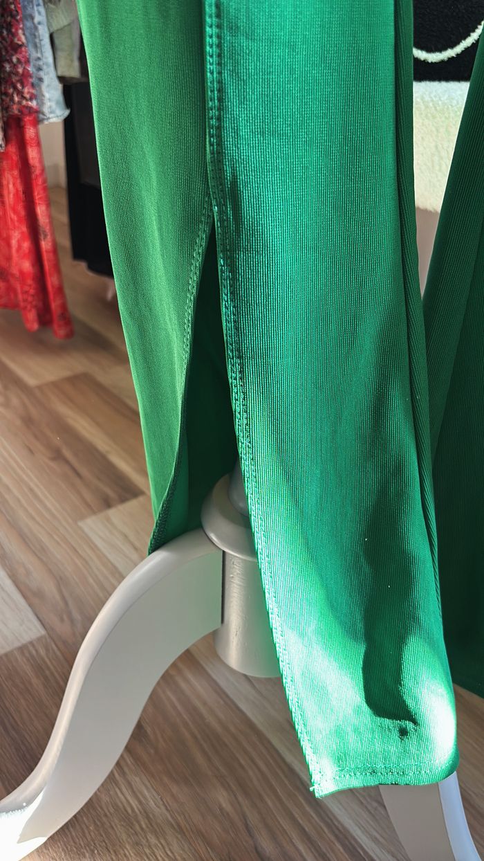 Pantalon vert à jambes larges Giorgia Paris T36/38 - photo numéro 2