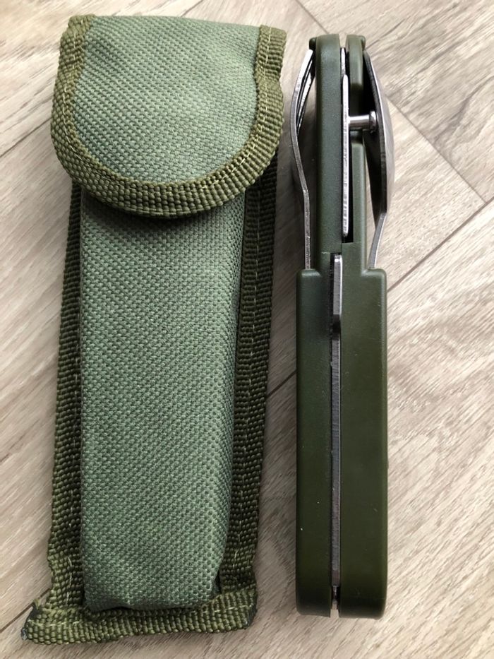 Couteau couverts repas camping randonnée trek militaire bivouac chasse  pêche - photo numéro 6