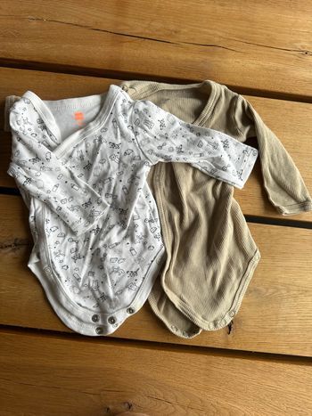 Lot de 2 bodys manches longues T50