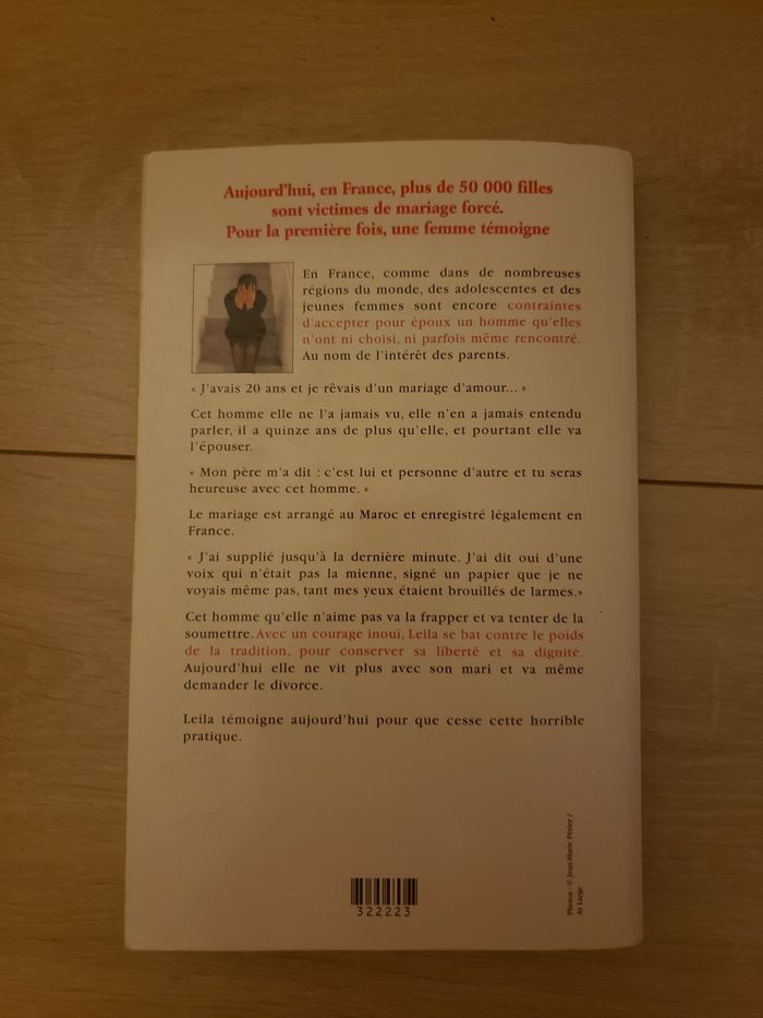 Livre 🎀 Mariée de force Leila 3€ - photo numéro 3