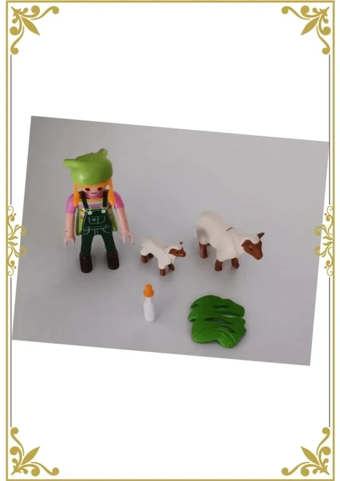 Fermière avec moutons playmobil - photo numéro 3