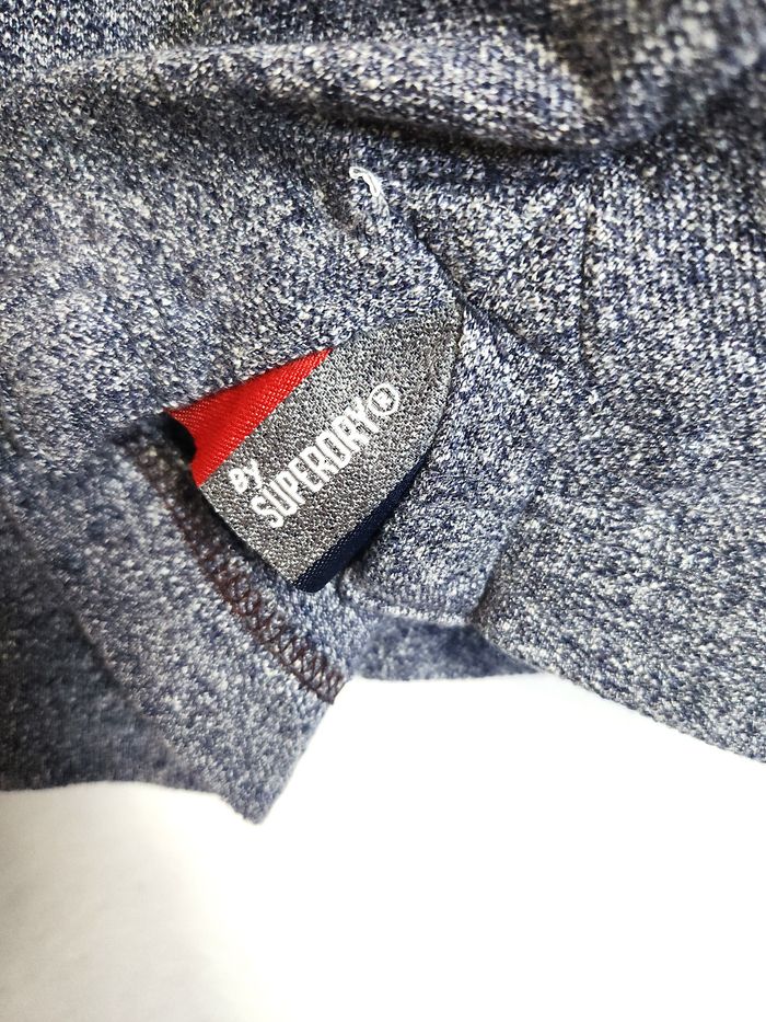 Polo Superdry The Grindle - Maille Piquée Coton - Taille M Gris - photo numéro 7