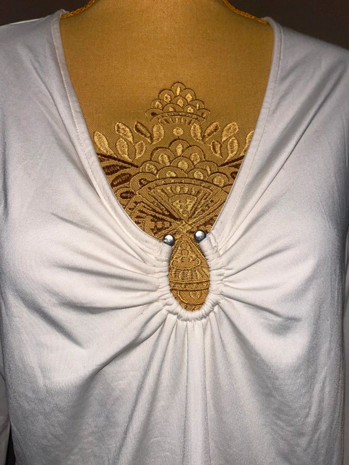 Blouse crème sexy H&M taille XL neuve - photo numéro 2