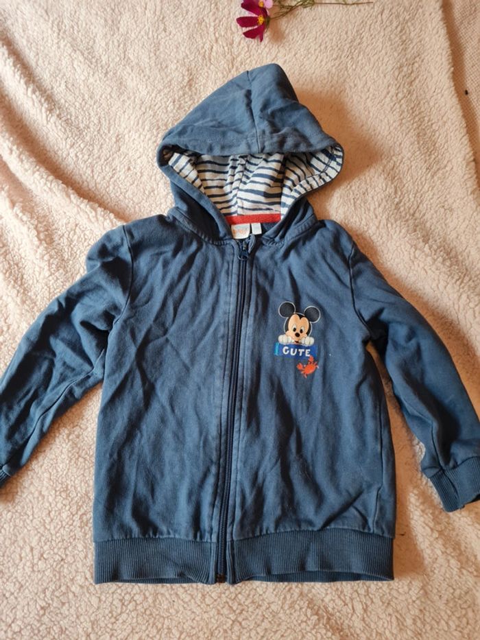 Veste zippé 24 mois Disney Baby
