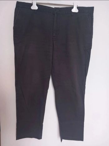 Pantalon Kiabi femme T48 noir coupe droite confortable