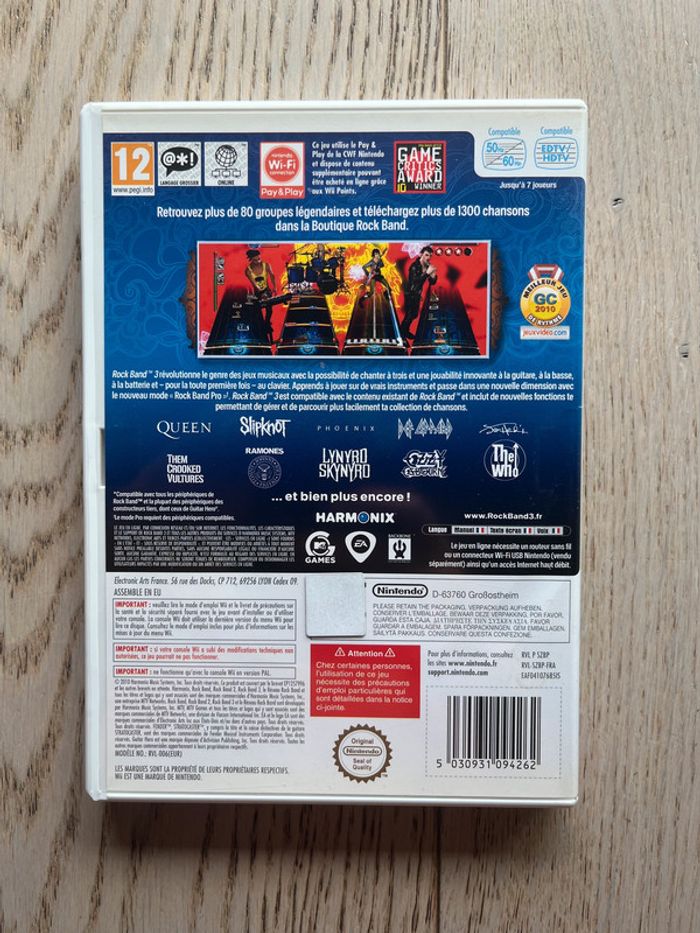 RARE - Jeu Nintendo Wii - Rockband 3 (Rock Band) - photo numéro 3