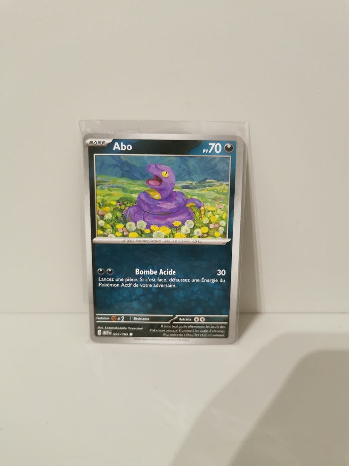 Carte Pokémon Abo 023/165 - photo numéro 3