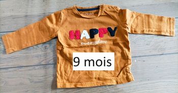 Lot n°187 T-shirt manches longues In extenso 9 mois