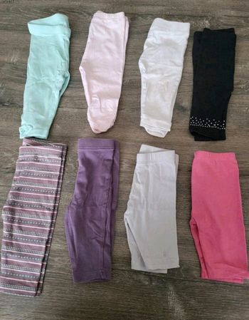 Lot pantalons leggings 6 mois fille