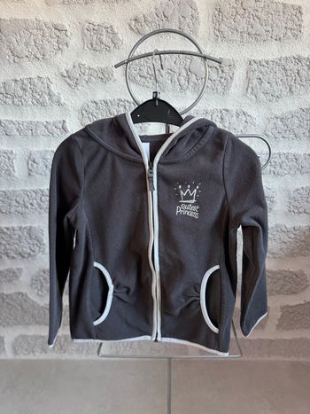 Gilet polaire fille 6 ans palomino gris