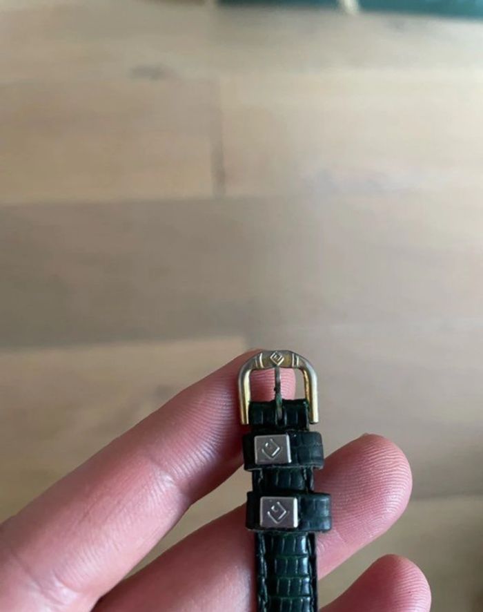 Montre bracelet cuir vintage - Michel Herbelin - photo numéro 4