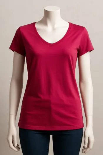 T-shirt basique framboise – Taille M