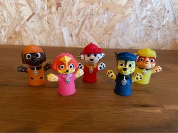 Pack ou Lot de 5 marionnettes de doigts de la Pat Patrouille