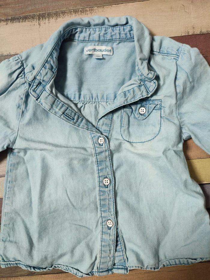 Chemise en jean Vertbaudet - photo numéro 2