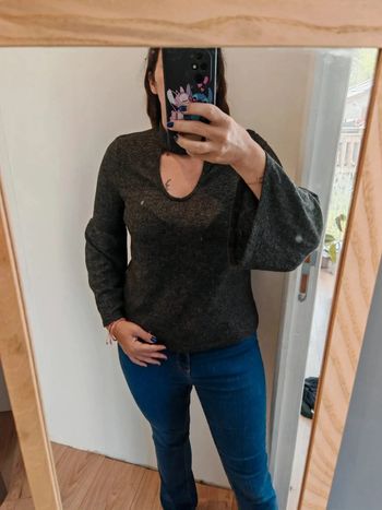 Pull fin manches longues