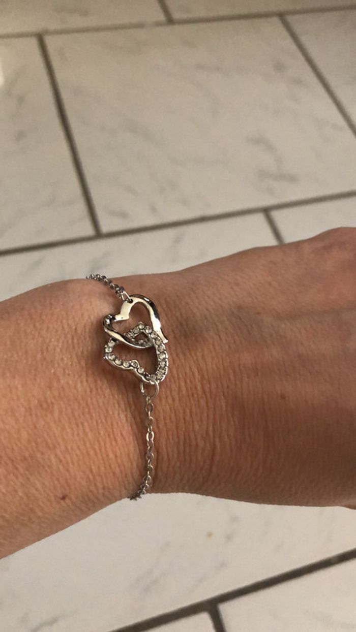 Bracelet coeur entrelacé