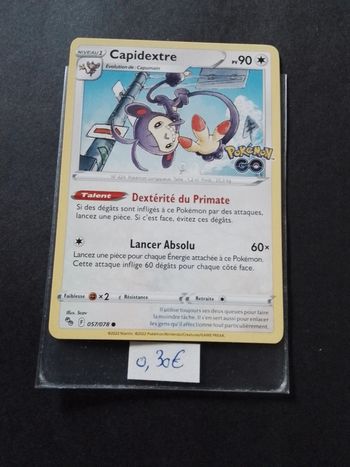 Carte Pokémon Capidextre 57/078