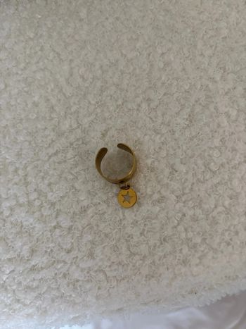 Bague dorée acier inoxydable