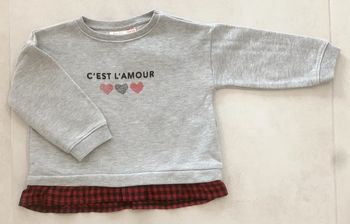 Sweat Zara 2/3 ans c’est l’amour