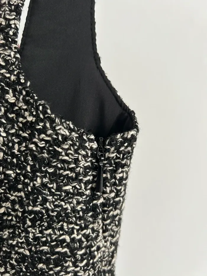Robe tweed Mango XS – Neuve avec ceinture - photo numéro 4
