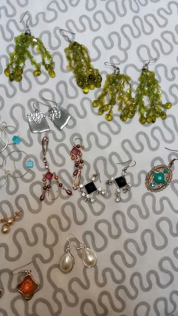 Ensemble boucles d'oreilles fantaisies - photo numéro 5