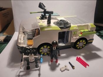 Playmobil 6692 Camion Espion super 4 Techno Caméléon avec Gene