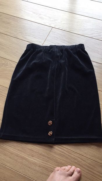 Jupe velours noir camaïeu taille 3