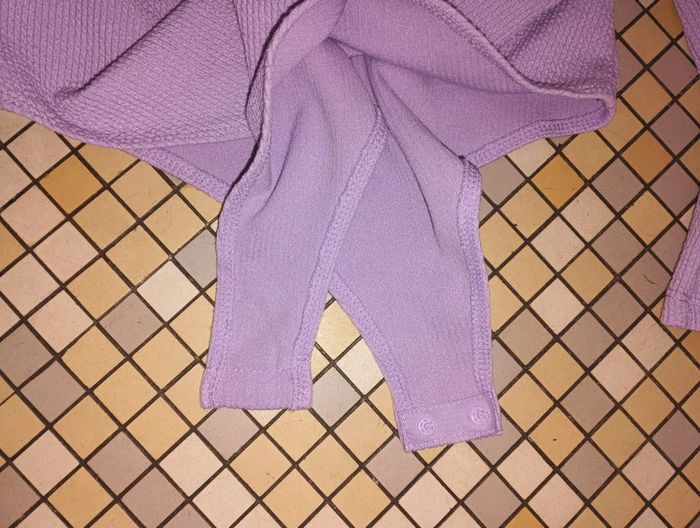 Body femme en jersey côtelé violet clair taille S H&M - photo numéro 5