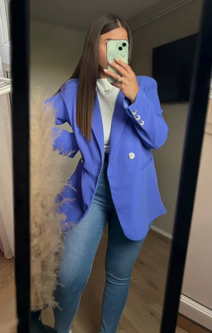 Blazer bleu violet - photo numéro 2