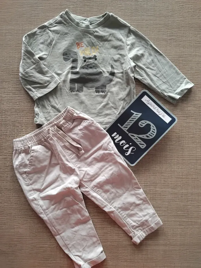 Ensemble 12 mois / 80 cm