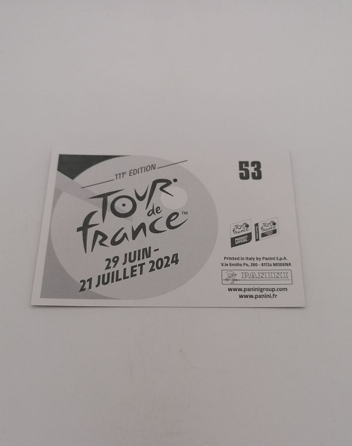Panini sticker Tour de France 2024 n° 53. - photo numéro 3