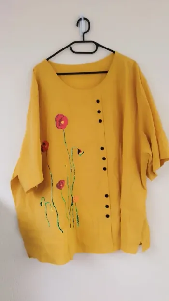 Tunique moutarde - Made in Italy - taille 54