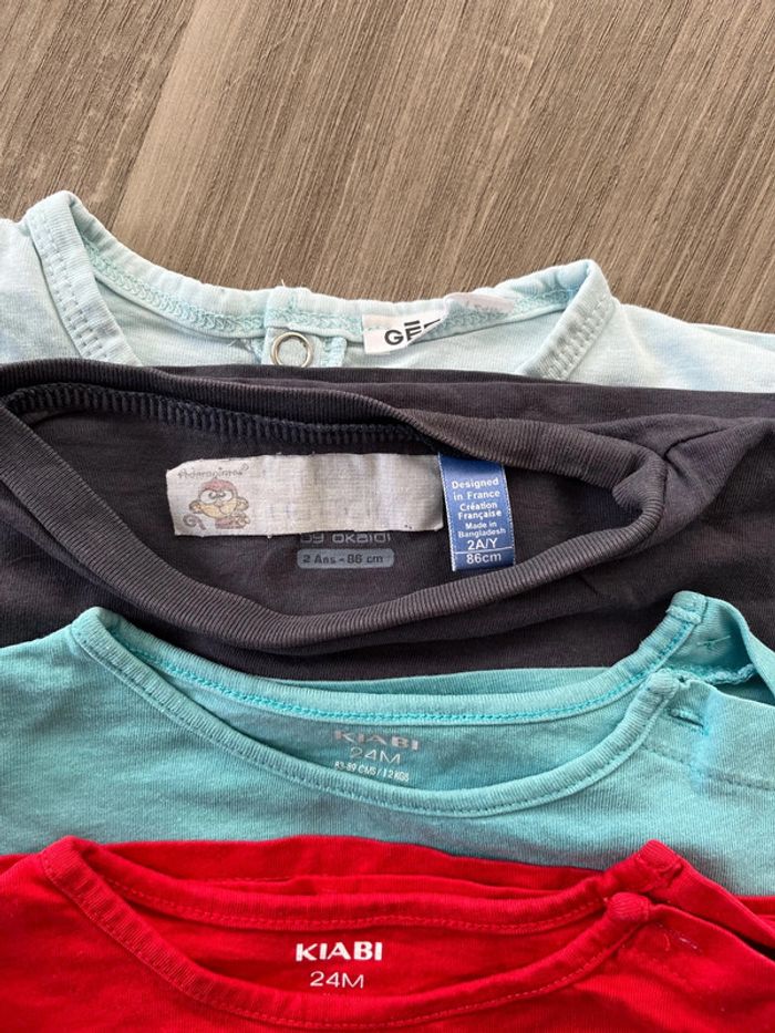 Lot 4 tee shirts 2 ans - photo numéro 3
