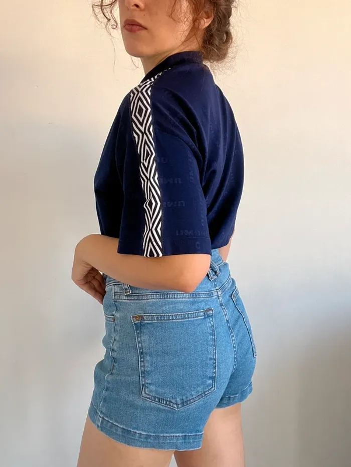 T-shirt vintage années 90 Umbro bleu marine taille S 🥏 - photo numéro 5