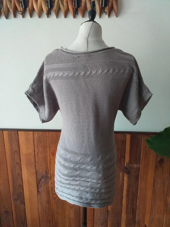 Pull long gris sans manches - photo numéro 2