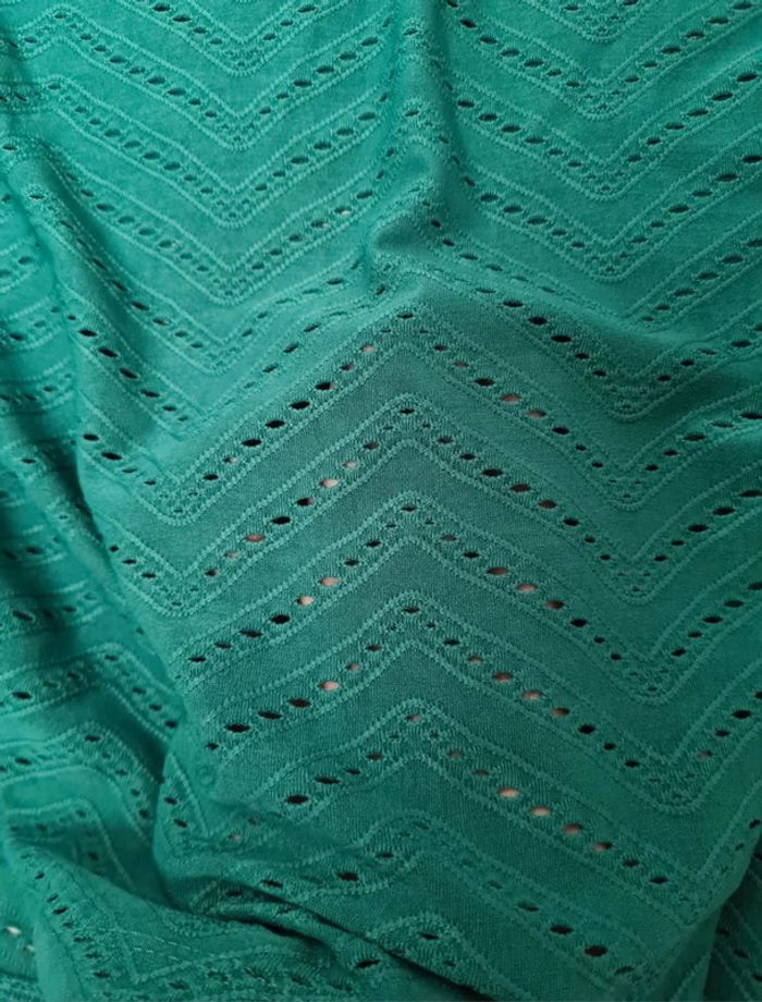 T-shirt vert motif chevron - taille S Kiabi - photo numéro 6