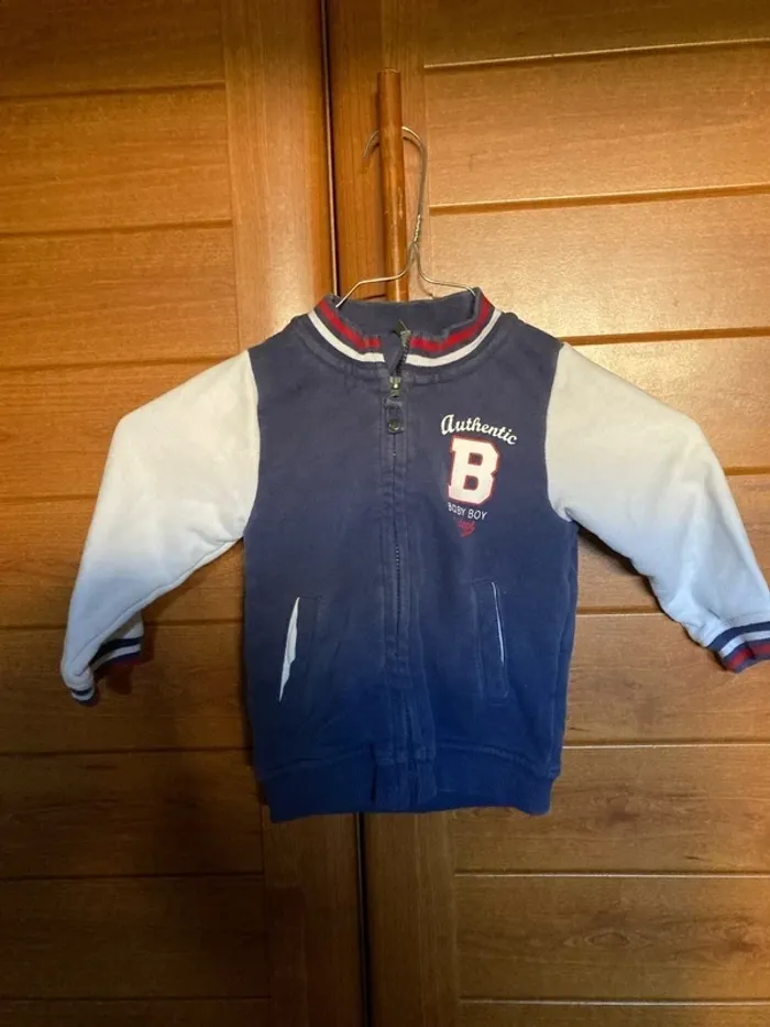 Gilet sweat zip 12 mois 1 an garçon orchestra