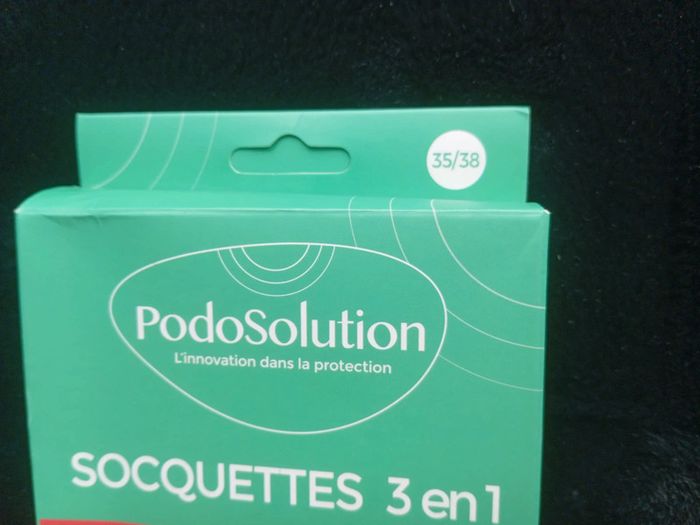 Paire de Socquettes 3en1 Neuve pour Hallux Valgus avec Gel intégré pour du confort Noires 35/38 - photo numéro 5