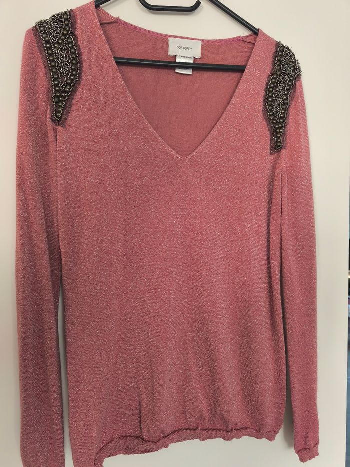 Pull fin pailleté