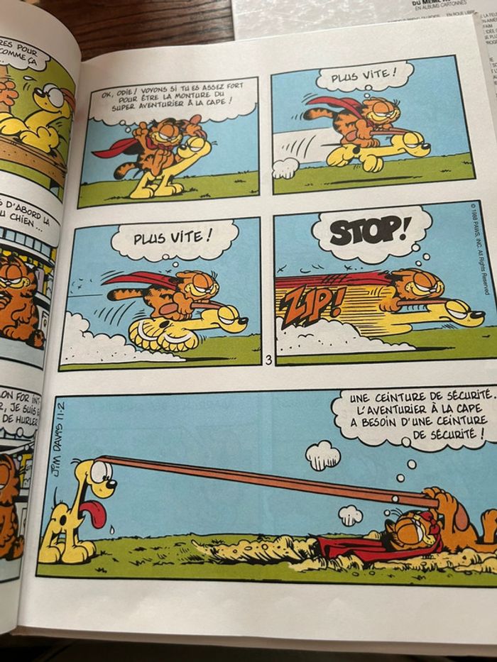 Lot de 2 bandes dessinées bd - dargaud - garfield 9 23 la bonne vie est un drôle de pistolet - photo numéro 7