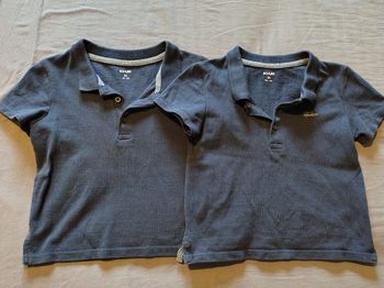 Lot polos bleus 3 ans
