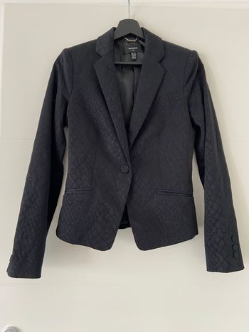 Blazer Mango noir texturé taille XS