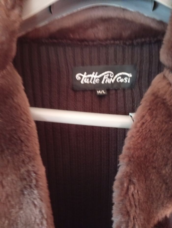 Veste gilet devant imitation daim - photo numéro 2