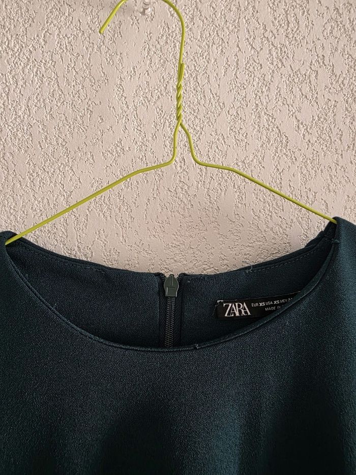 Jolie robe verte zara taille xs - photo numéro 5