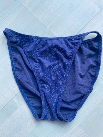 Bas de maillot de bain bleu footprints taille S